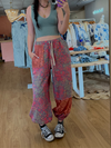 Sunset Floral Boho Joggers