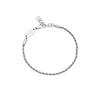 Waterproof Silver Rope Chain Bracelet
