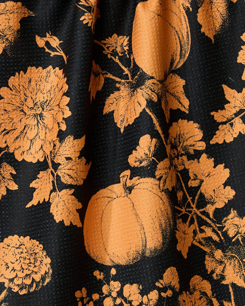 Haunted Harvest Orange Tea Towel