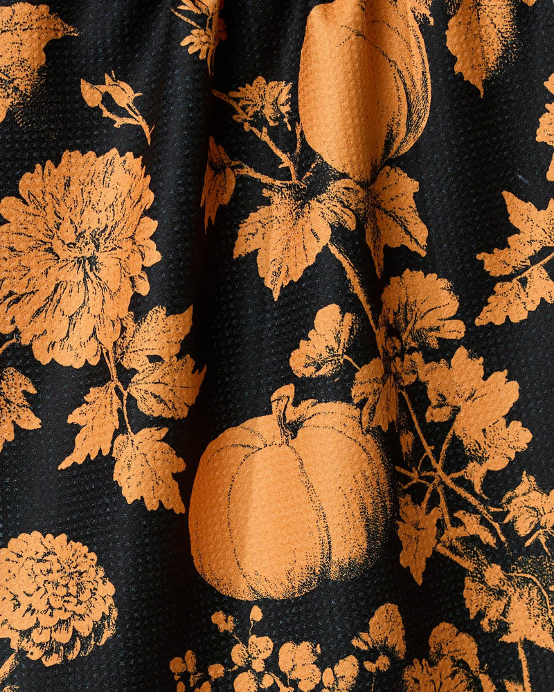 Haunted Harvest Orange Tea Towel