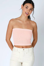 Nikibiki Floral Lace Tube Top