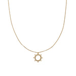 18K Gold Star Shaped Diamond Necklace