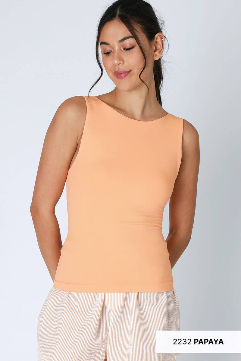 Nikibiki Clean Line Boat Neck Tank Top