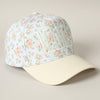MAMA Embroidered Flower PatternTrucker Hat