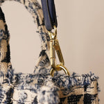 Polyester Geometric Mini Tote Bag