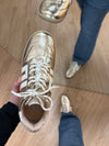 Dirty Laundry Trackstar Metallic Gold Sneaker