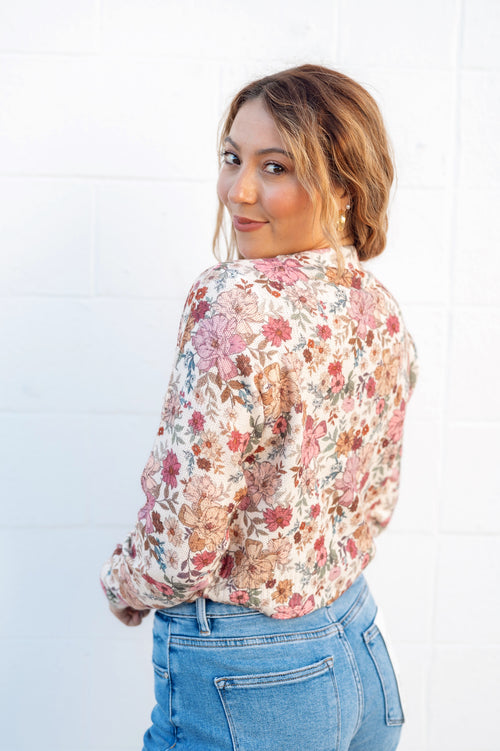 Rosewood Charm Sweater Cardigan