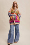 Rainbow Hand-Crochet Open Cardigan LSW0620