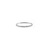 Dainty Diamond Band, Silver