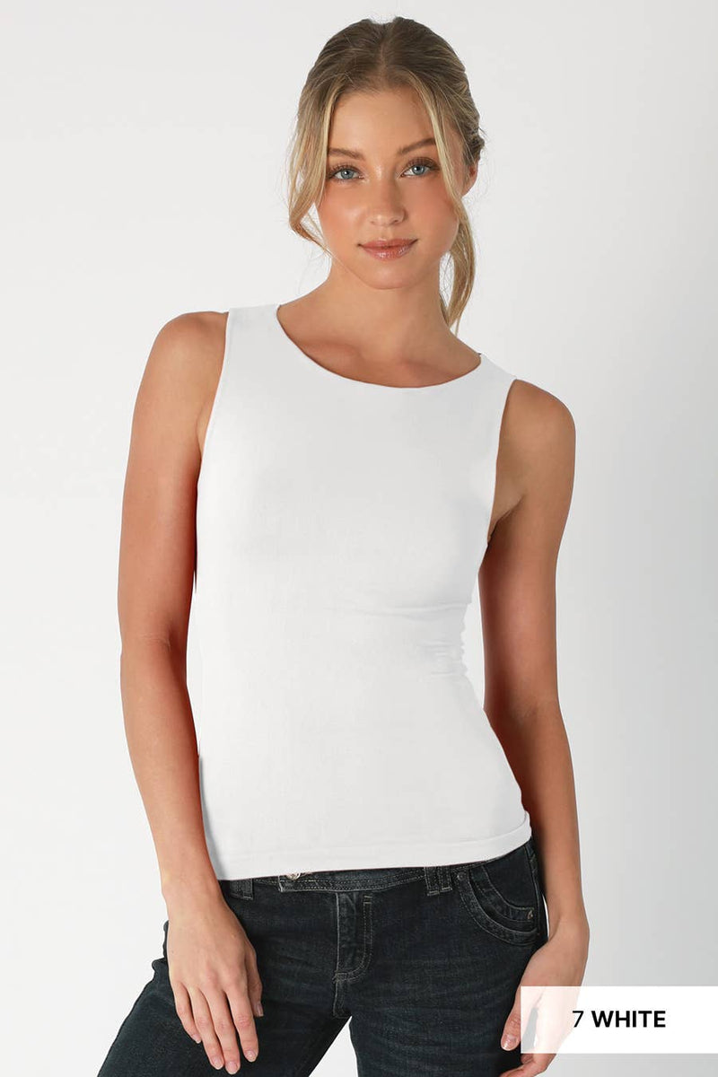Nikibiki Clean Line Boat Neck Tank Top