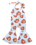 Andi Pleated Bell Bottom Jumpsuit  - Pumpkin Patch