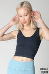 Nikibiki Vintage V Neck Crop Top