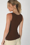 Nikibiki Clean Line Boat Neck Tank Top