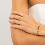 Waterproof Gold Statement Watch Ring