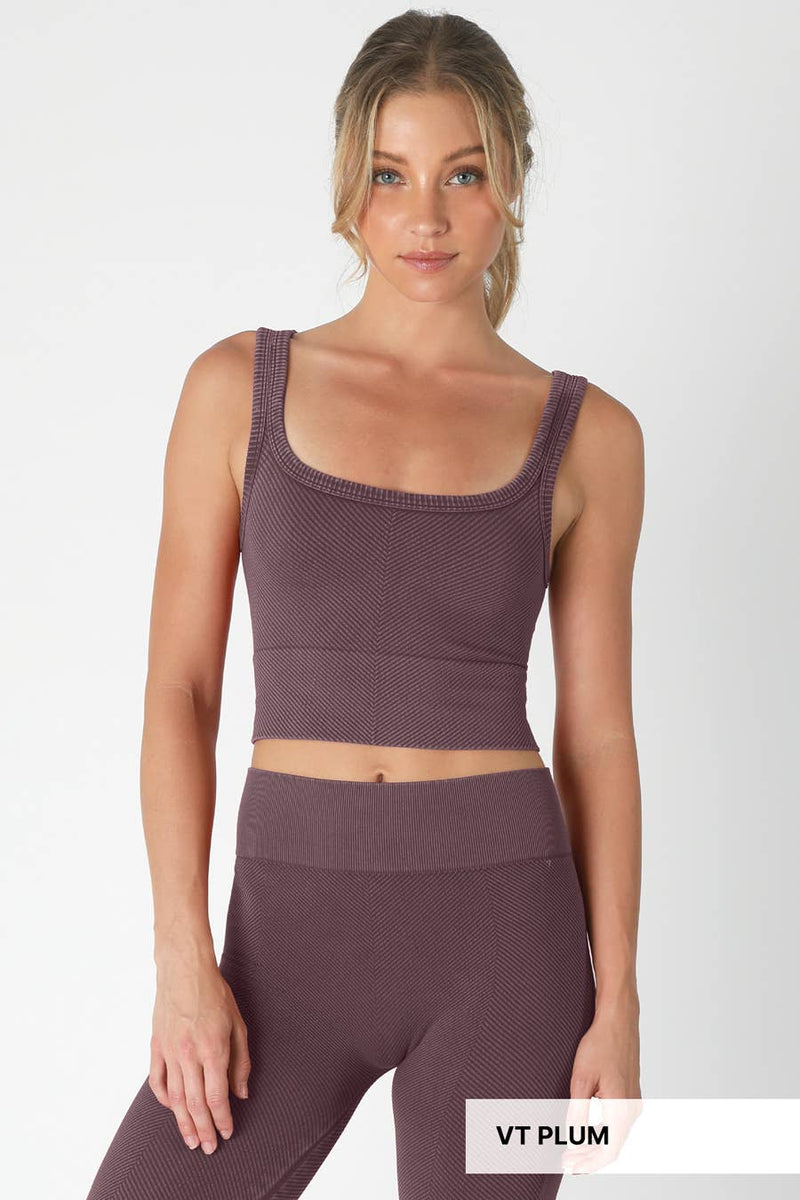 Nikibiki Vintage Chevron Crop Top