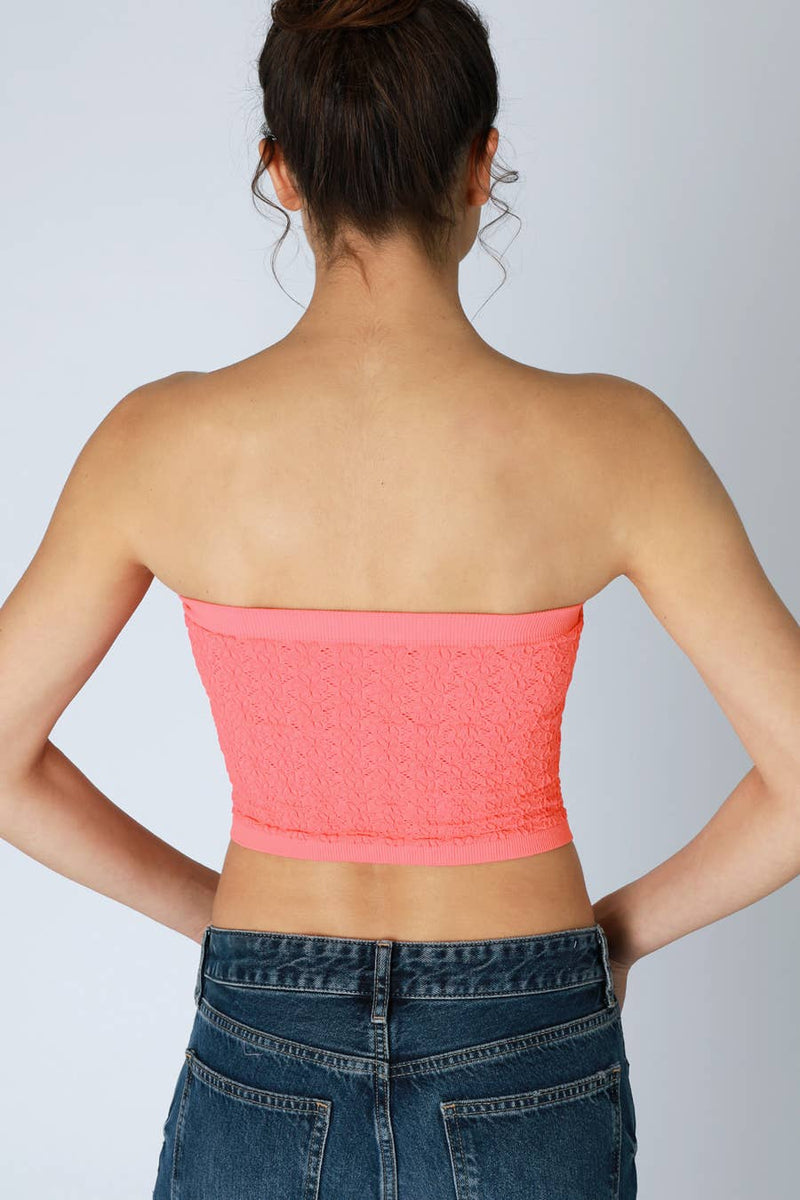 Nikibiki Floral Lace Tube Top