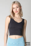Nikibiki Vintage V Neck Crop Top