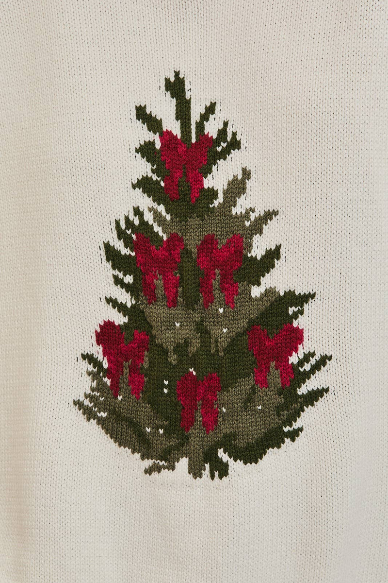 Dainty Coquette Christmas Tree Sweater