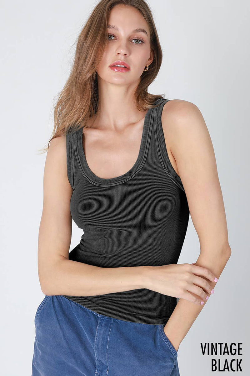Nikibiki Vintage Reversible Ribbed Tank
