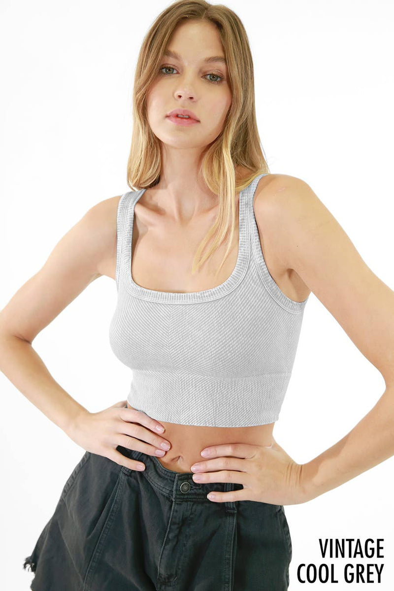 Nikibiki Vintage Chevron Crop Top