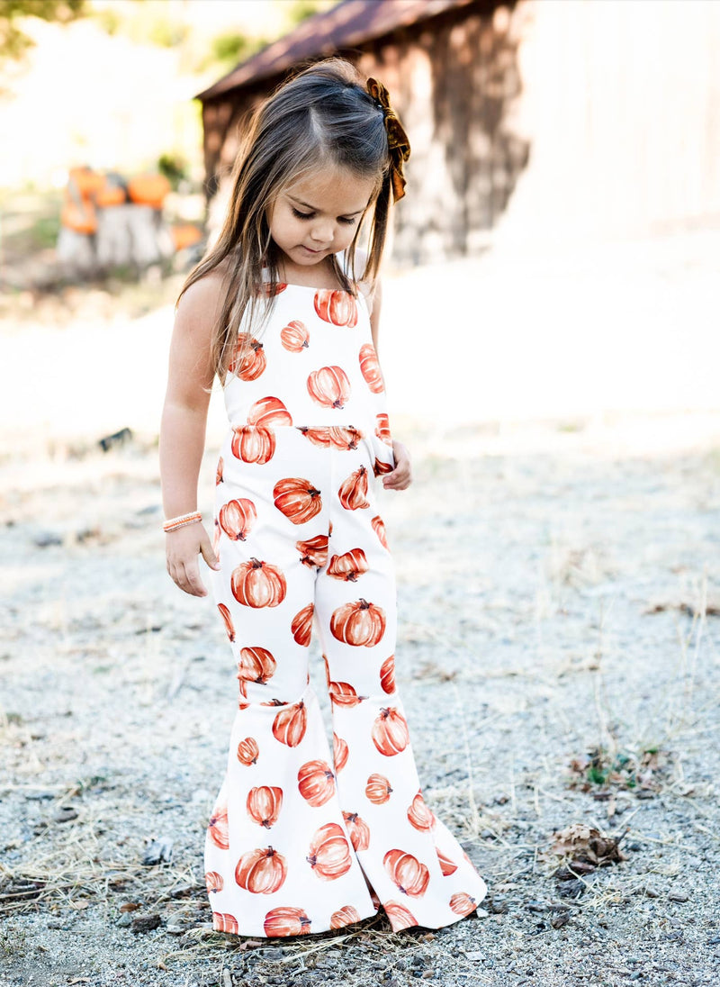 Andi Pleated Bell Bottom Jumpsuit  - Pumpkin Patch