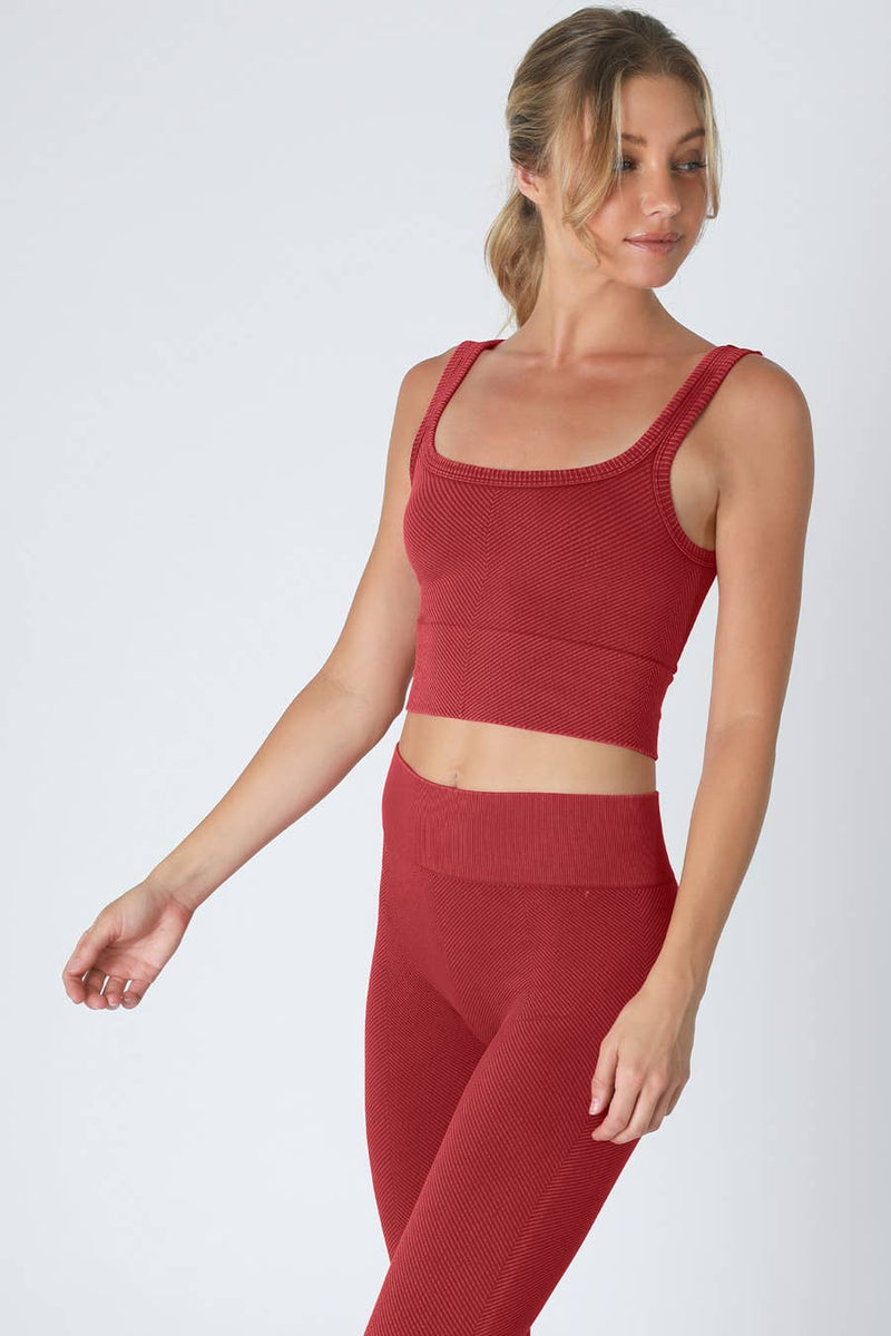 Nikibiki Vintage Chevron Crop Top