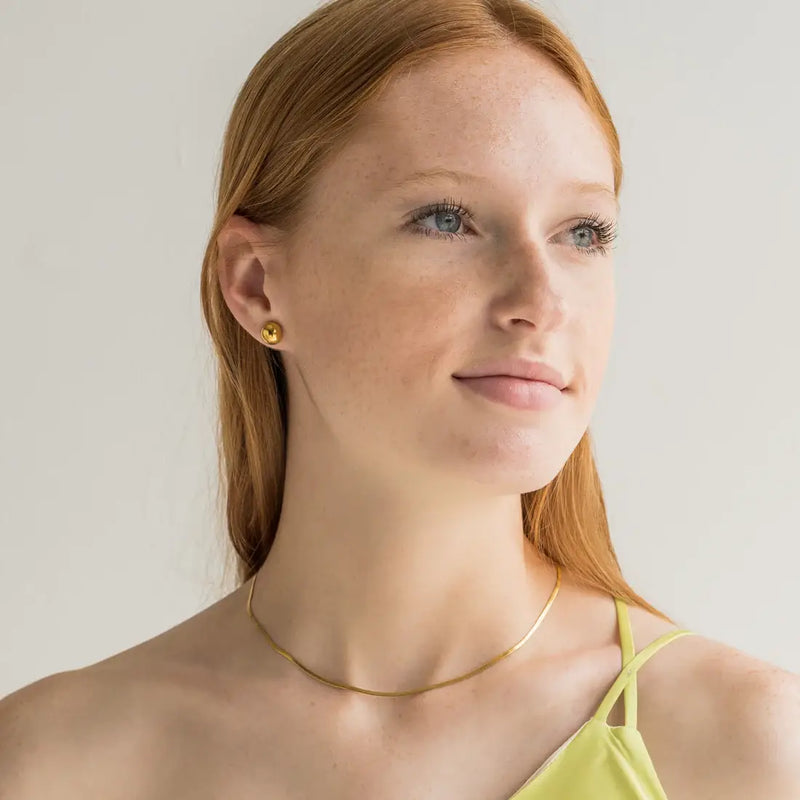 Waterproof Micro Herringbone Necklace