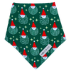 Santa + Royal Stewart Plaid - Reversible Dog Bandana