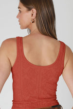 Nikibiki Reversible Lace Textured Top