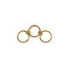 Waterproof Gold Triple Stacked Ring