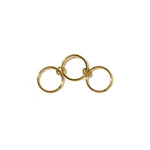 Waterproof Gold Triple Stacked Ring