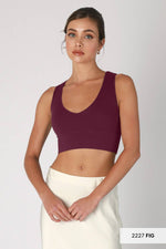 Nikibiki Plunge V-Neck Crop Top