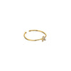 18K Gold Shiny Adjustable Initial Ring - Set of 16