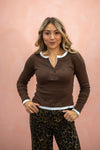 Double Layered Henley: Two Colors