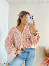 Soft Pink Knitted Cardigan