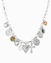 Multi 11 Charm Divine Hearts Necklace