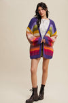 Rainbow Hand-Crochet Open Cardigan LSW0620