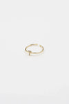 18K Gold Shiny Adjustable Initial Ring - Set of 16