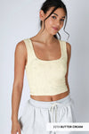 Nikibiki Double Lace Square Crop Top