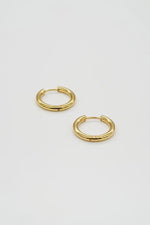 Waterproof 16mm Gold Basic Hoops
