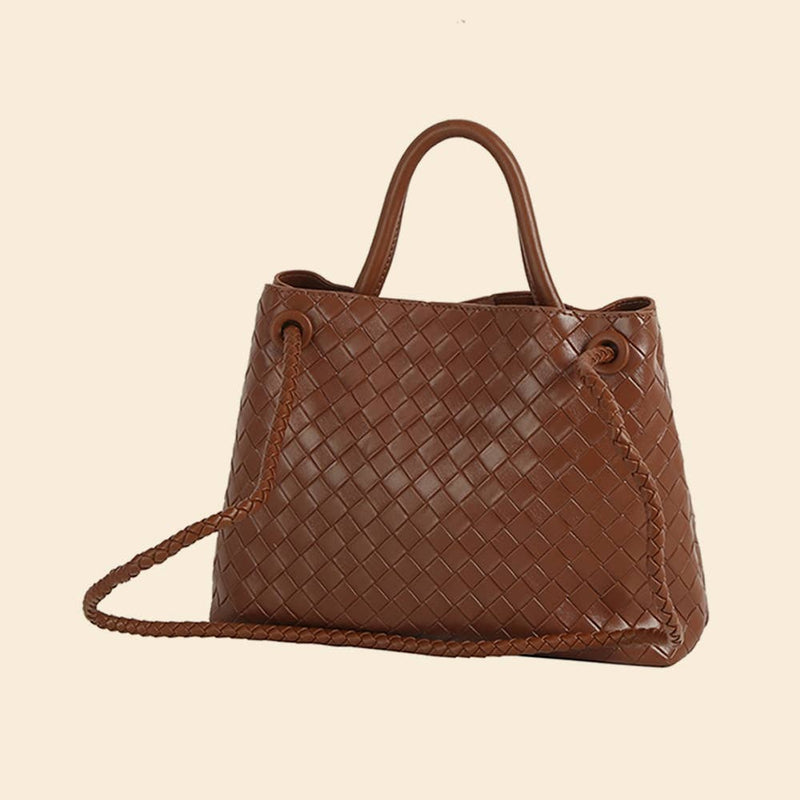 Fashion Woven Muse Brass Satchel