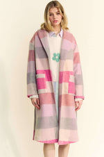 Wrapped Up in Love Checker Coat