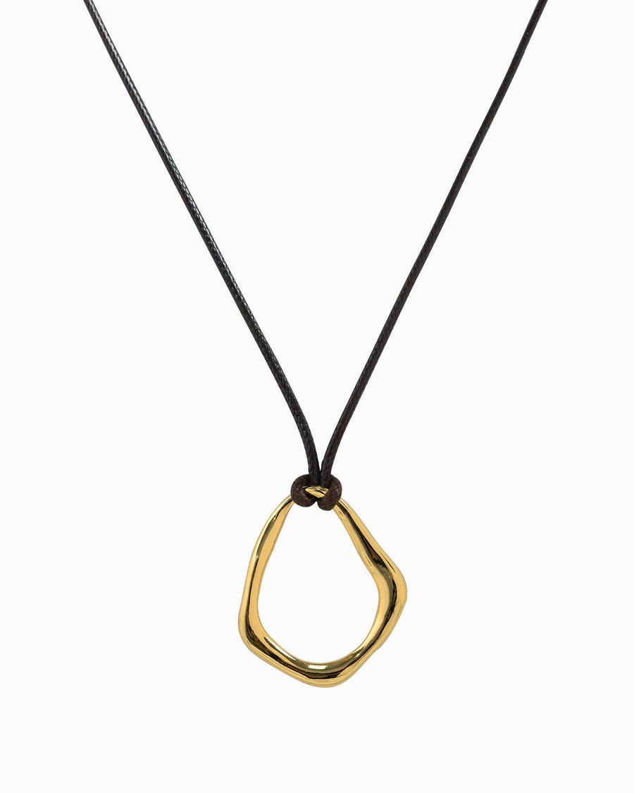 Abstract Wave Cord Necklace