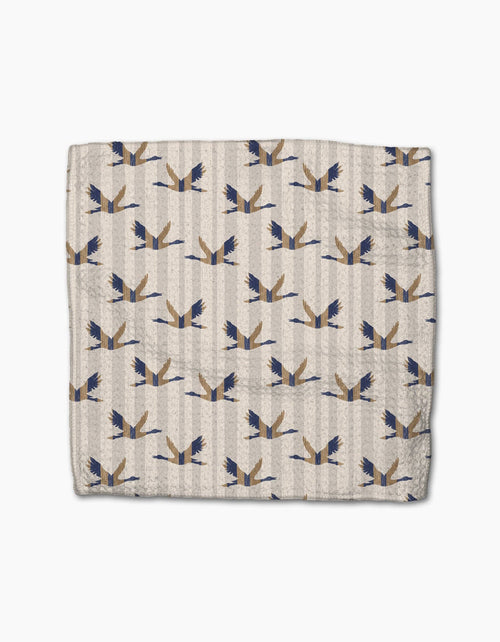 Striped Nautical Birds Dishcloth Set