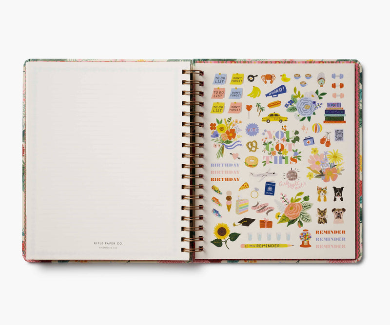 2026 Dahlia 17-Month Academic Hardcover Spiral Planner