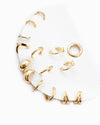 Dainty Huggie Hoop Variety Earring Set of 7