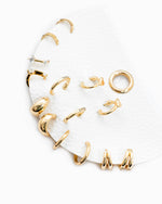 Dainty Huggie Hoop Variety Earring Set of 7