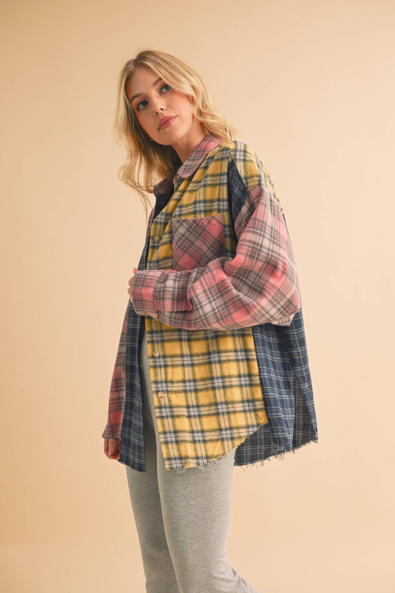 Funky Fall Vibes Flannel