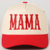 MAMA Typographic Design Embroidery Baseball Cap: Denim / ONE SIZE