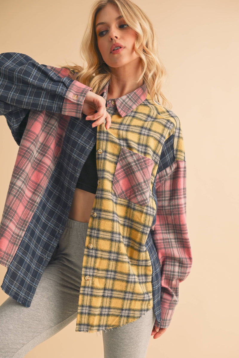 Funky Fall Vibes Flannel